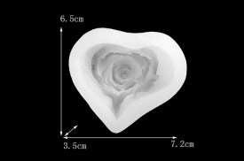 Molde silicona corazon pimpollo